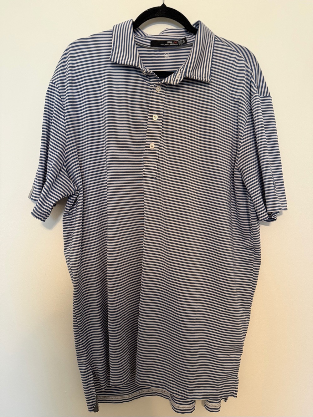 Ralph Lauren Blue & White Striped Polo Shirt